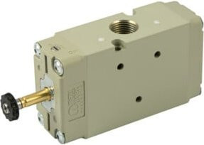 Riegler 3/2-Wegeventil elektropneumatisch monostabil G 1/2 NC in Grau - Bild 1