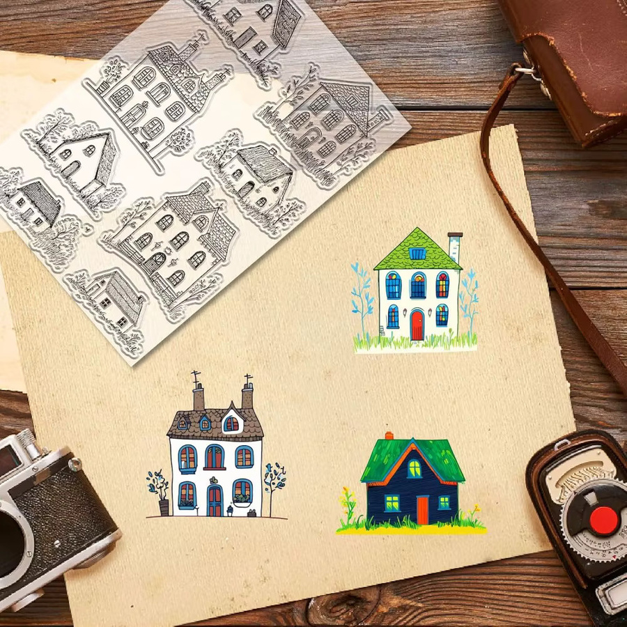 Hausklare transparente Gummistempel für DIY-Projekte und Kartenherstellung - Bild 2