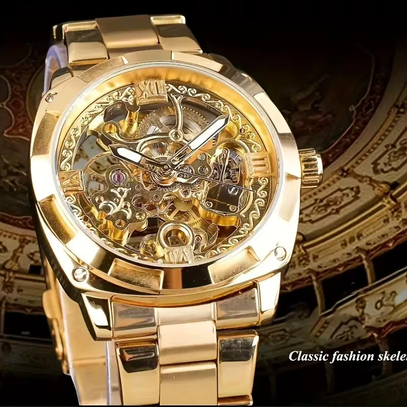 FORSINING Armbanduhr Automatik, Edelstahl, Schwarz, Herren - Bild 2