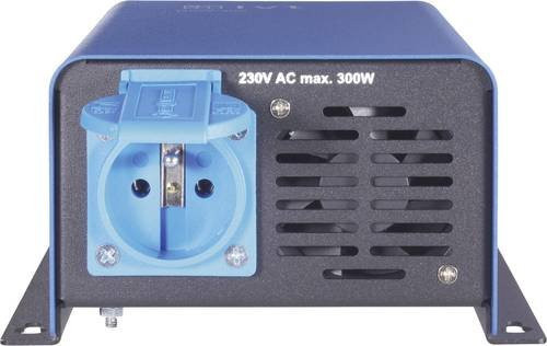 IVT Wechselrichter DSW-300/12V FR 300W mit Fernbedienung, 12 V/DC zu 230 V/AC und 5 V/DC, Blau - Bild 1