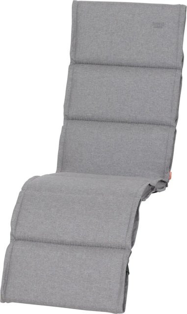 Siena Garden Relaxauflage Stella in Silber, gesteppt und wetterfest, B/T/H: 170 x 48 x 6 cm - Bild 1