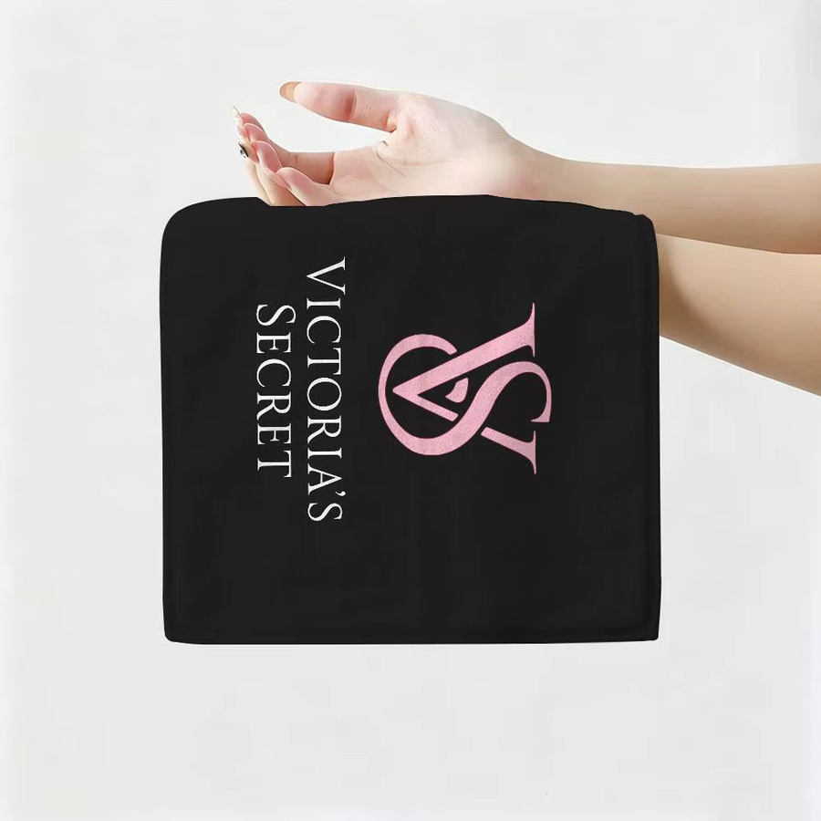 Victoria's Secret Handtuch aus Baumwolle und Mikrofaser in Schwarz - Bild 4
