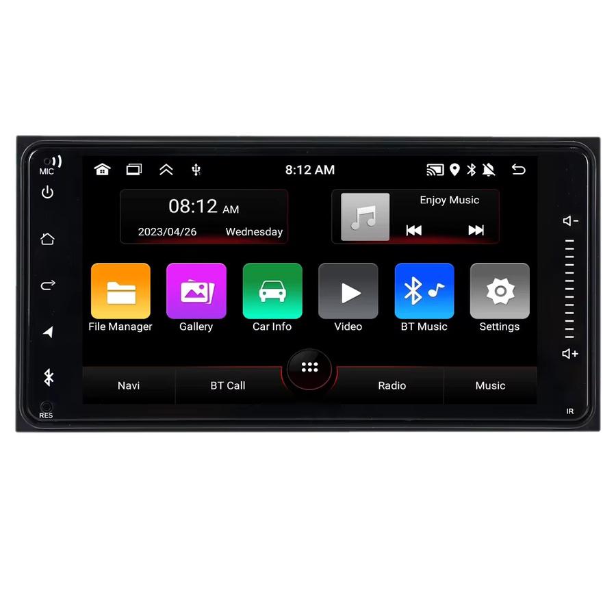 Universal Android 15 Autoradio für Toyota Corolla Camry Prado Rav4 mit Carplay, GPS-Navigation und Multimedia-Videoplayer, Schwarz, 1 Din / 2 Din - Bild 5