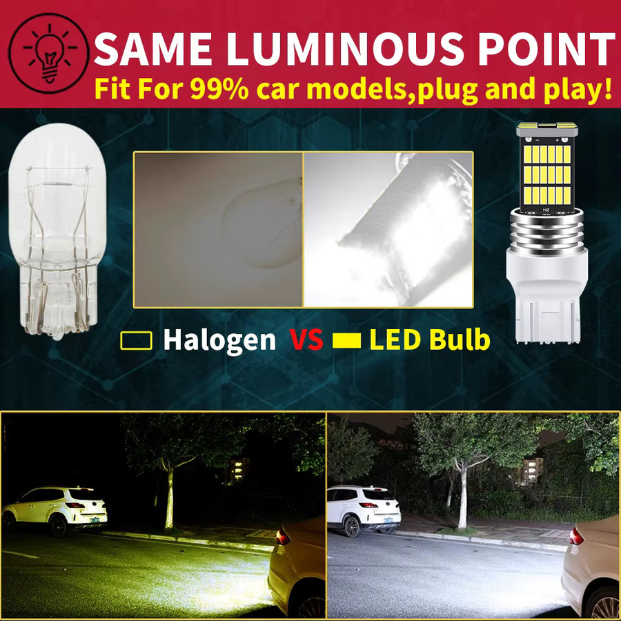 Neallor LED Rückfahrlicht Set T20 7443 W21/5W Canbus in Weiß, 2 Stück - Bild 4