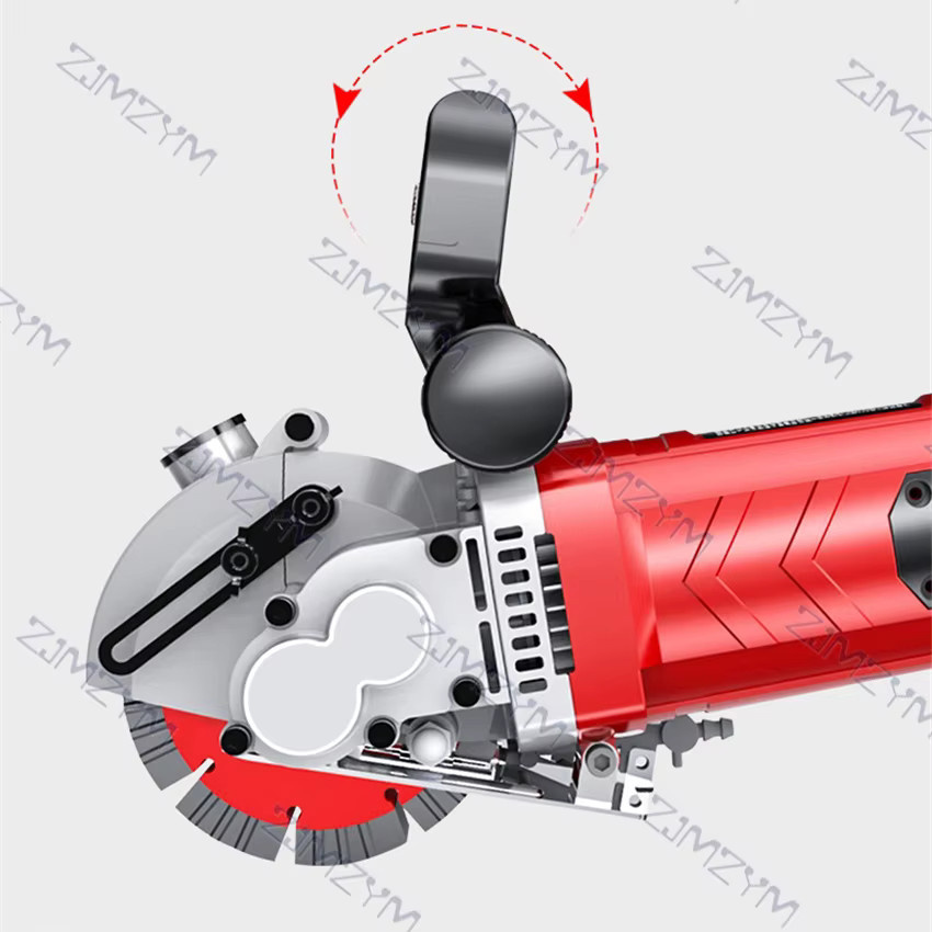 ZJMZYM KCJ-001 Handgeführter Elektrischer Wandfräser 220V Lasergeführte Schlitzmaschine für Ziegelwand und Beton in Rot - Bild 3