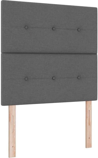 vidaXL Kopfteil aus Kunstleder in Dunkelgrau mit Breite: 80 cm - Bild 1