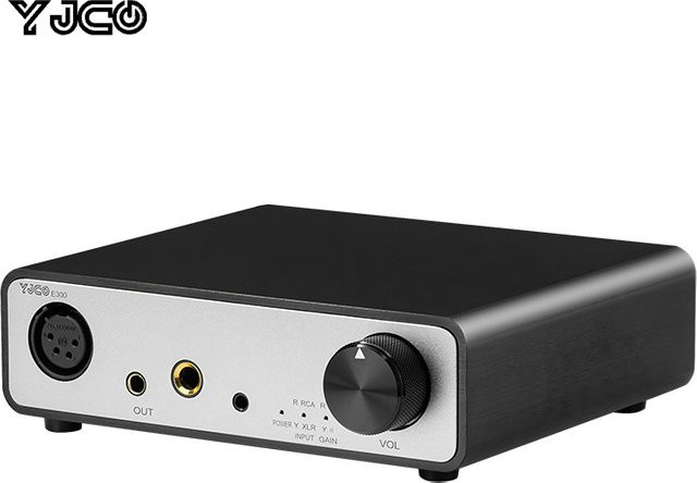 YJCO E300 HiFi Balanced Kopfhörerverstärker mit TPA6120A2*2 Chip, Schwarz - Bild 1