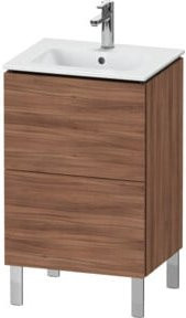 Duravit L-Cube Waschtischunterschrank in Nussbaum Natur, stehend, B/T/H: 52 x 42,1 x 70,4 cm - Bild 1