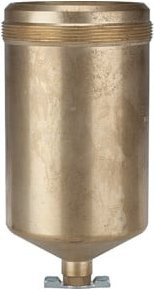 Riegler Metallbehälter mit Handablassventil in Gold - Bild 1