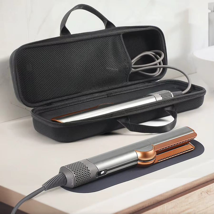 EVA-Hartschalen-Tragetasche für Dyson Airstrait und Corrale Haarglätter sowie Zubehör in Schwarz und Grau - Bild 3