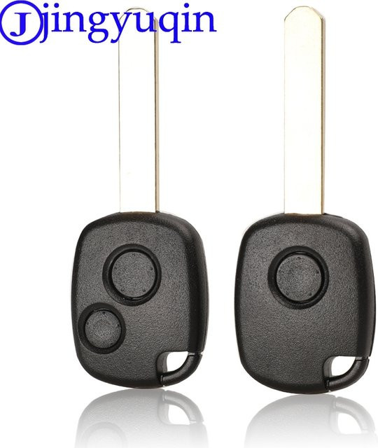 Jingyuqin Auto Schlüssel Case Cover mit 1 Taste und Anhänger für Honda Odyssey in Schwarz, ungeschnittene Klinge - Bild 1