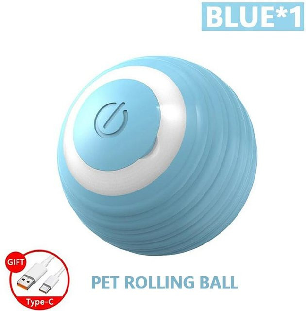 Yiran Furniture Intelligenter Hunde-Spielball, Elektronisches Interaktives Haustierspielzeug, USB, Automatisch Beweglich, Hüpfend - Bild 1