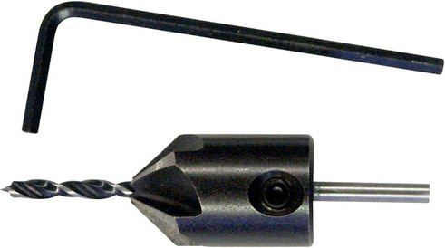 Connex Aufstecksenker mit Holzbohrer, Farbe: Schwarz, Durchmesser: 16 mm, Tiefe: 3 mm - Bild 1