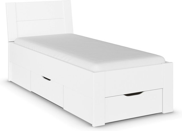 Rauch Aditio Bett mit Unterbau und Schubladen in Weiß, Breite: 96 cm, Höhe: 100 cm - Bild 1