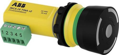 ABB INCA 1S Tina v2 Stoptaster Gelb mit Schraubanschluss - Bild 1