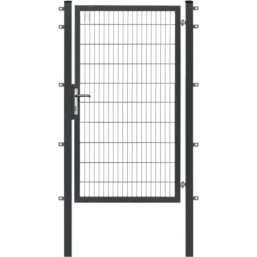 Floraworld Einzeltor Premium mit Doppelstabmattenfüllung in Anthrazit, Breite: 120 cm, Höhe: 200 cm - Bild 2