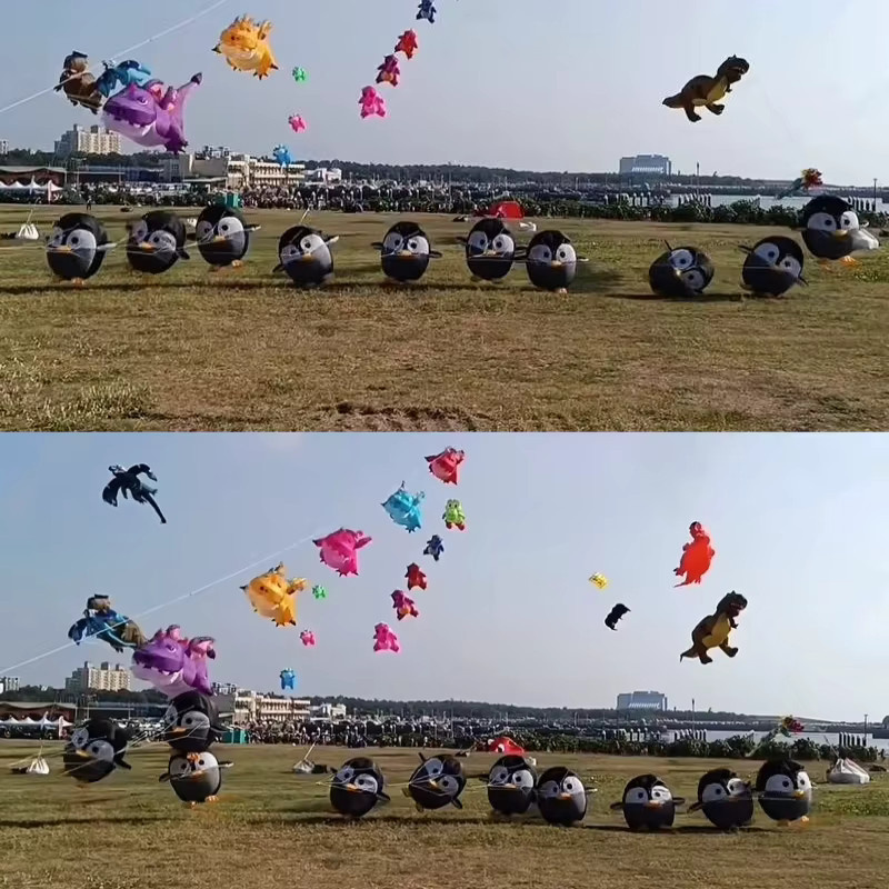Breezemoon Pinguin-Drachen-Anhänger, Marienkäfer-Drachen, Outdoor-Spielzeug, ab 14 Jahren - Bild 4