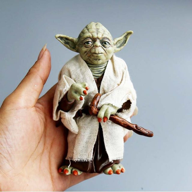 Bandai Star Wars Yoda, Stoff-Actionfigur, Grün - Bild 1