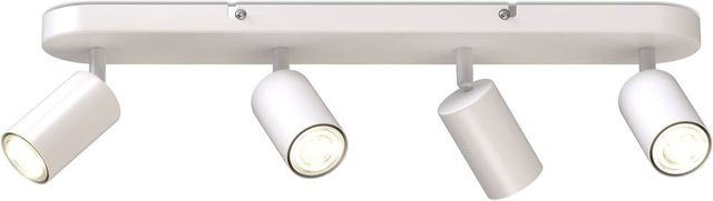 B.K.Licht Decken-Spotleuchte aus Metall in Weiß-Matt, verstellbar, 4xGU10 - Bild 1