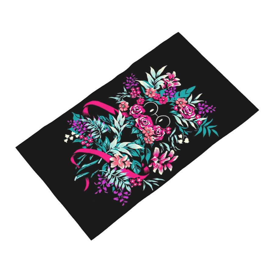 Ka Chen Muxi Gesichtstuch Deltarune Spamton Ralsei Floral Multicolor B: 30 cm, H: 60 cm - Bild 5