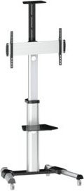 Logilink TV-Rollwagen BP0025 aus kaltgepresstem Stahl für Bildschirme von 94 bis 177,8 cm, höhenverstellbar und neigbar - Bild 1