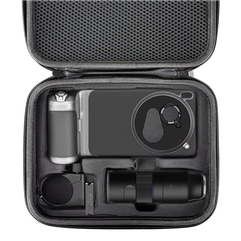 DIXSG Kamera-Aufbewahrungstasche für VIVO X300 Pro X200 Ultra Zubehör, Tragbares EVA Hartschalen-Etui, Grau - Bild 2