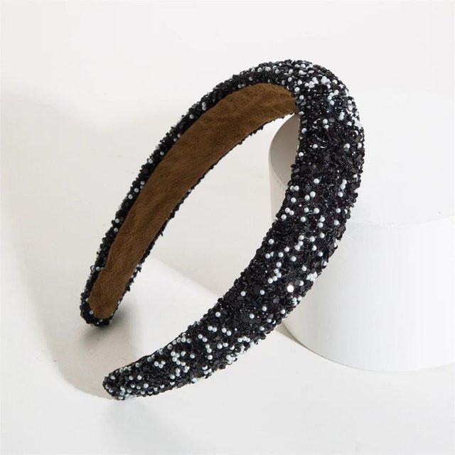 Haarband Perle, Kristall, Perle, Barock, Damen, brown - Bild 1
