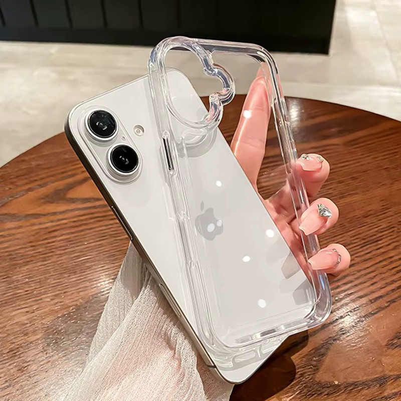 Loobival Transparente Airbag-Schutzhülle für iPhone 11 bis iPhone 17 Pro Max, Stoßfeste Acryl Hülle in Klar - Bild 2
