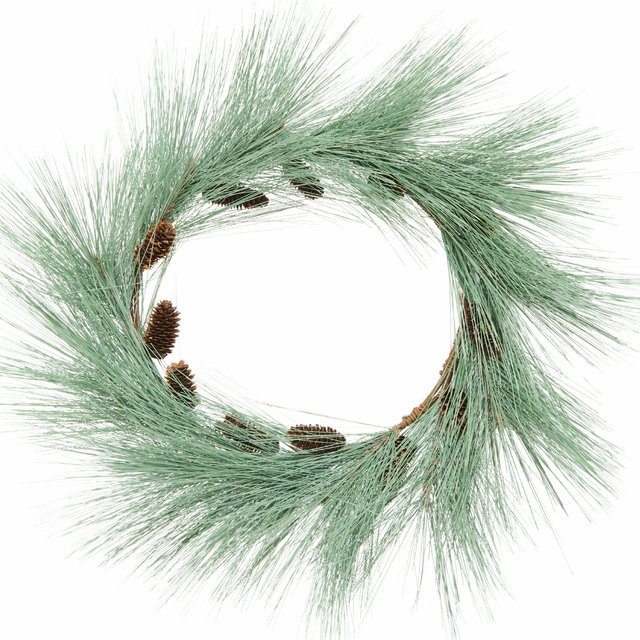 Rico Design Weihnachtlicher Kiefernkranz mit echten Zapfen, Durchmesser: 50 cm - Bild 1