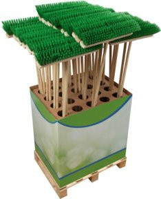 floraworld Garten- und Straßenbesen Classic mit Buchen-Sattelholz und Borsten, Höhe: 130 cm, Breite: 50 cm, Tiefe: 36 cm - Bild 1