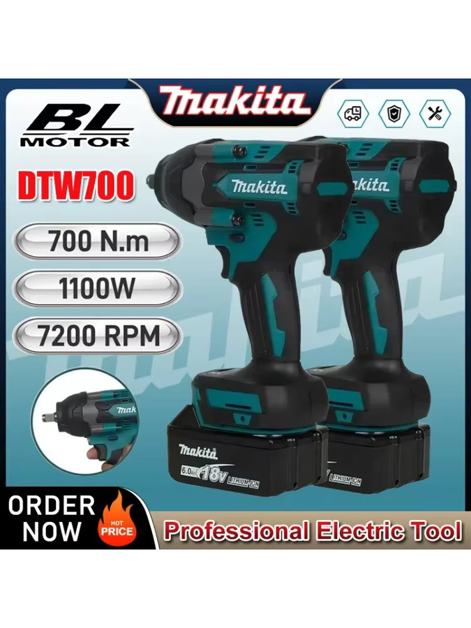 Makita DTW700 Bürstenloser Akku-Schlagschrauber 18 V LXT mit hohem Drehmoment - Bild 6