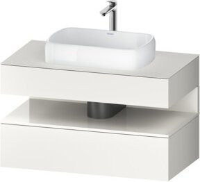Duravit Waschtischunterschrank Qatego in Weiß Hochglanz, B/T/H: 100 x 55 x 60 cm - Bild 1