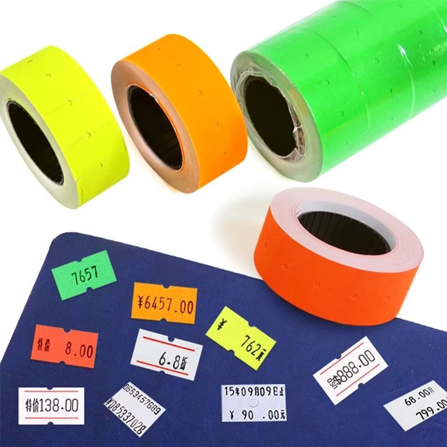 FUNPRINTHYIN Etikettierpapier in Weiß für 5500-Drucker als Preisschilder und Aufkleber für Supermarkt-Kodiermaschinen - Bild 2
