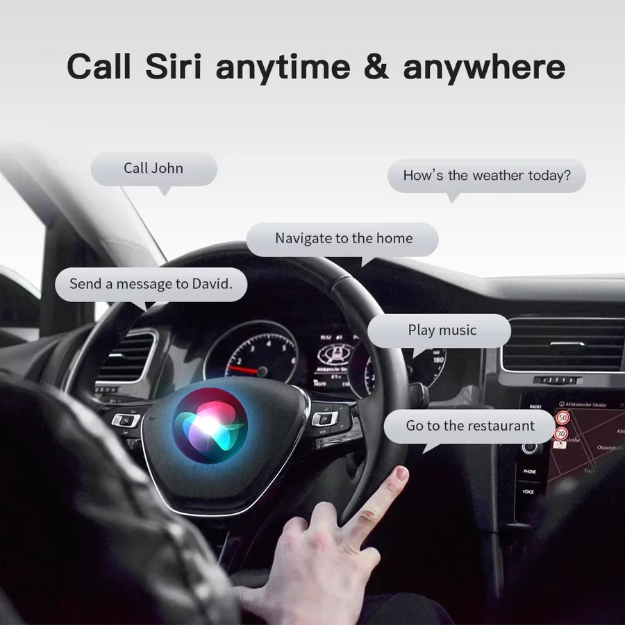 AUTOABC Drahtloser CarPlay und Android Auto Adapter für Peugeot und Citroen SMEG Systeme mit Rückfahrkamera-Unterstützung - Bild 3