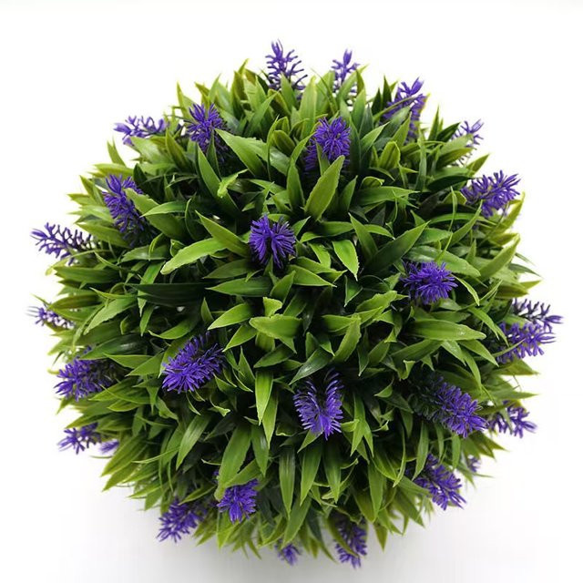AISHANGFANSI Künstliche Grünpflanze Mailand Eukalyptus und Lavendel als runder Grasball für die Hochzeitsdekoration und Innenraumgestaltung in Grün - Bild 1