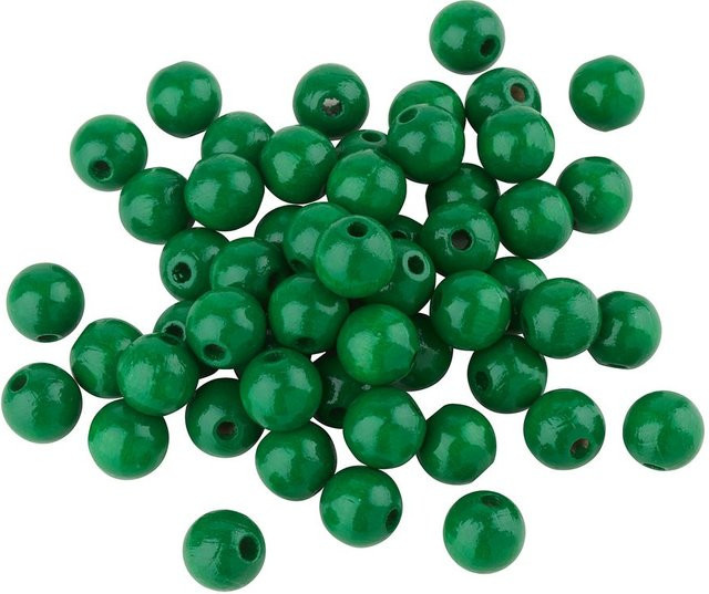 Meyco Holzperlen Buchenholz Grün 50-teiliges Set - Bild 1