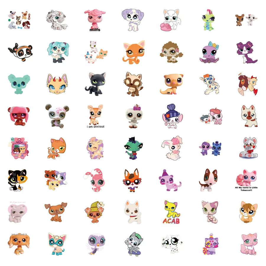 GOGOTU Littlest Pet Shop Aufkleber, 110-teiliges Set, multicolor - Bild 2