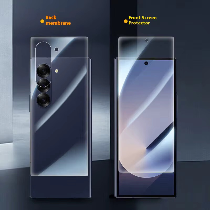 4-in-1 Hydrogel Displayschutzfolie für Samsung Galaxy Z Fold 7 6 5 4 3 2 mit Innen- und Außenscharnier-Schutz, matt, weiche TPU-Folie, transparent - Bild 3