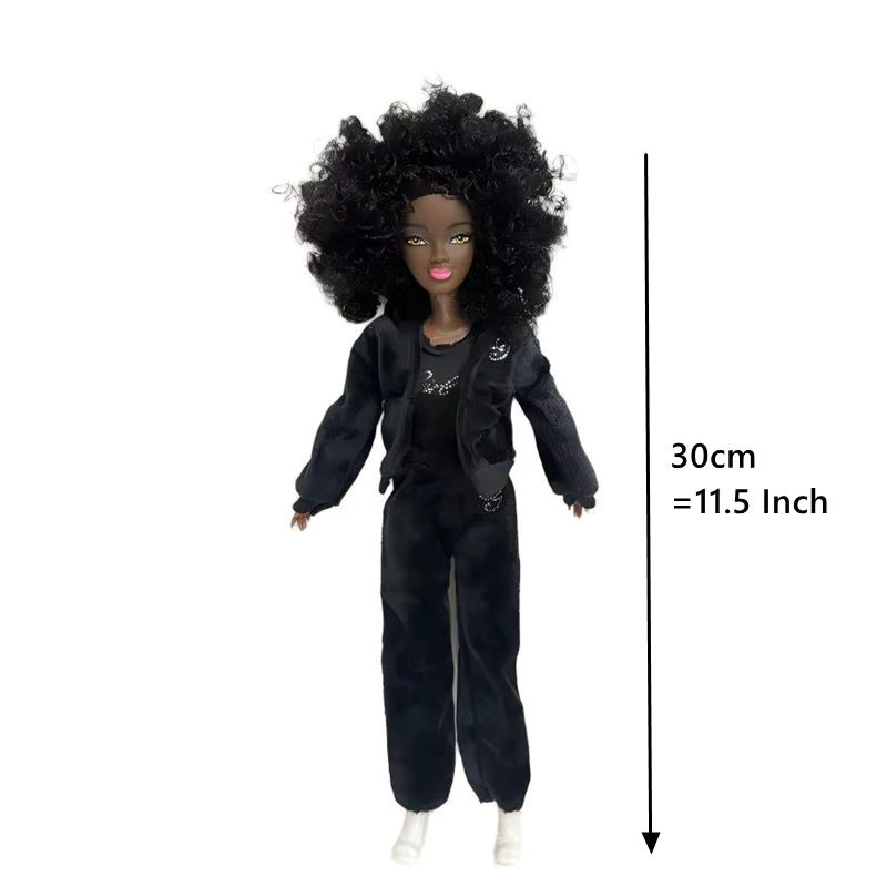 Barnewa Modische Puppe, Schwarze Frauenspielzeugfigur, 11,5 Zoll - Bild 2