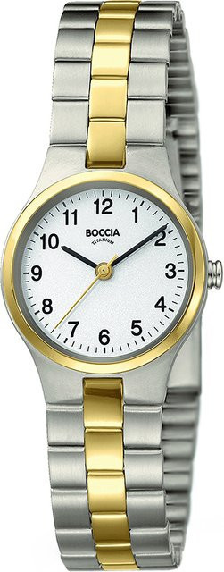 Boccia Damenuhr, Titan, Quarz, 25 mm, Silber, 5 ATM - Bild 1