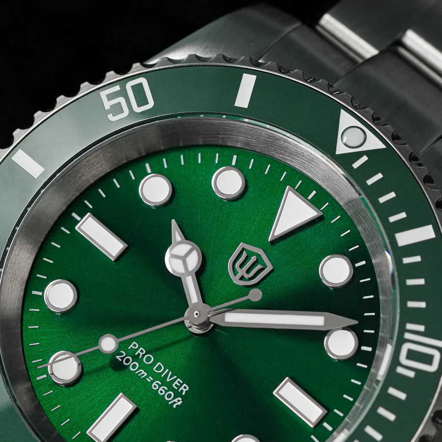Watchdives Armbanduhr, Quarz, Edelstahl, Saphirglas, Herren - Bild 4