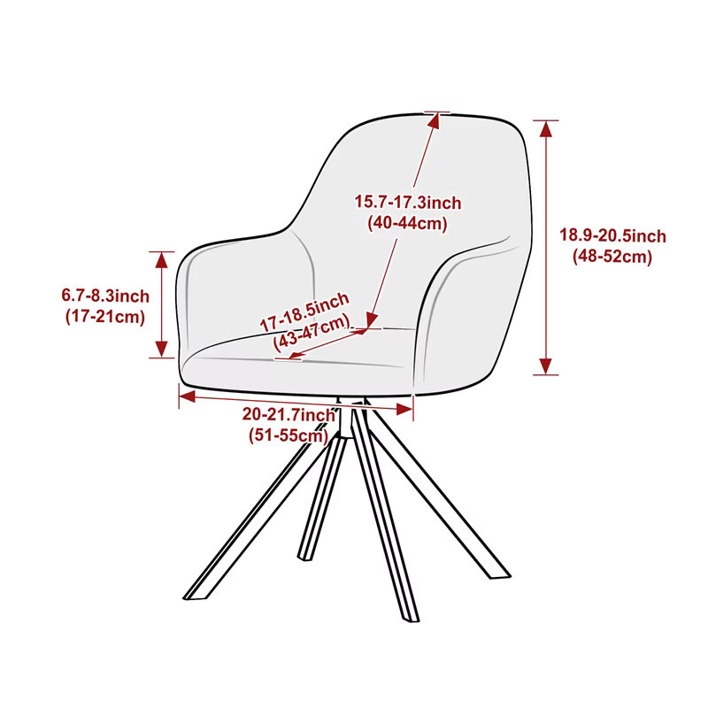 Yupartex Polar Fleece Stretch-Stuhlbezug für hohe Sessel als abnehmbarer Sitzschutz - Bild 1
