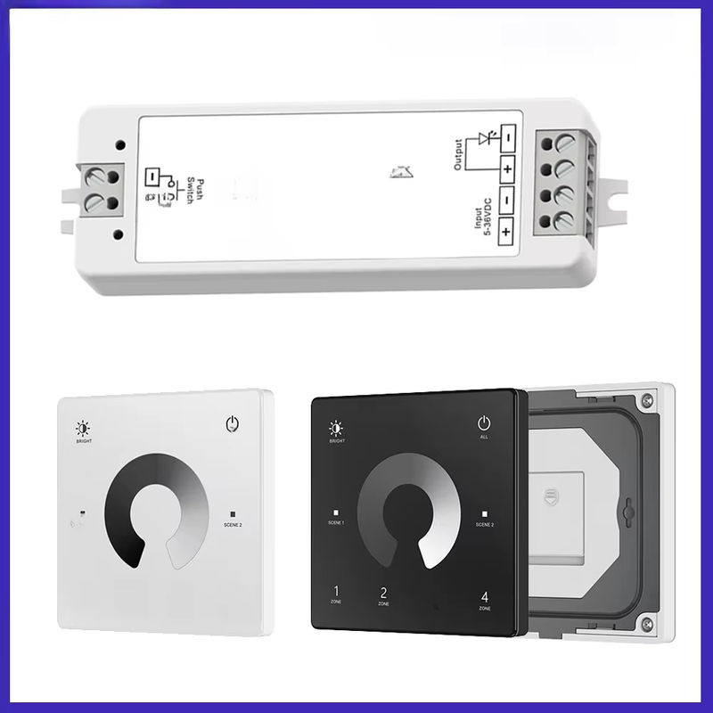 CENFAYA V1 LED-Dimmer Set mit 2,4g HF-Fernbedienung und Touch-Schalter für einfarbige LED-Streifen, 1 Kanal, 5V 12V 24V 36V - Bild 5