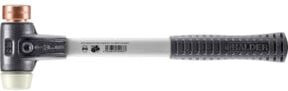 Halder Simplex Schonhammer mit Kupfer/Nylon-Kopf und Fiberglasstiel, Durchmesser: 30 mm - Bild 1