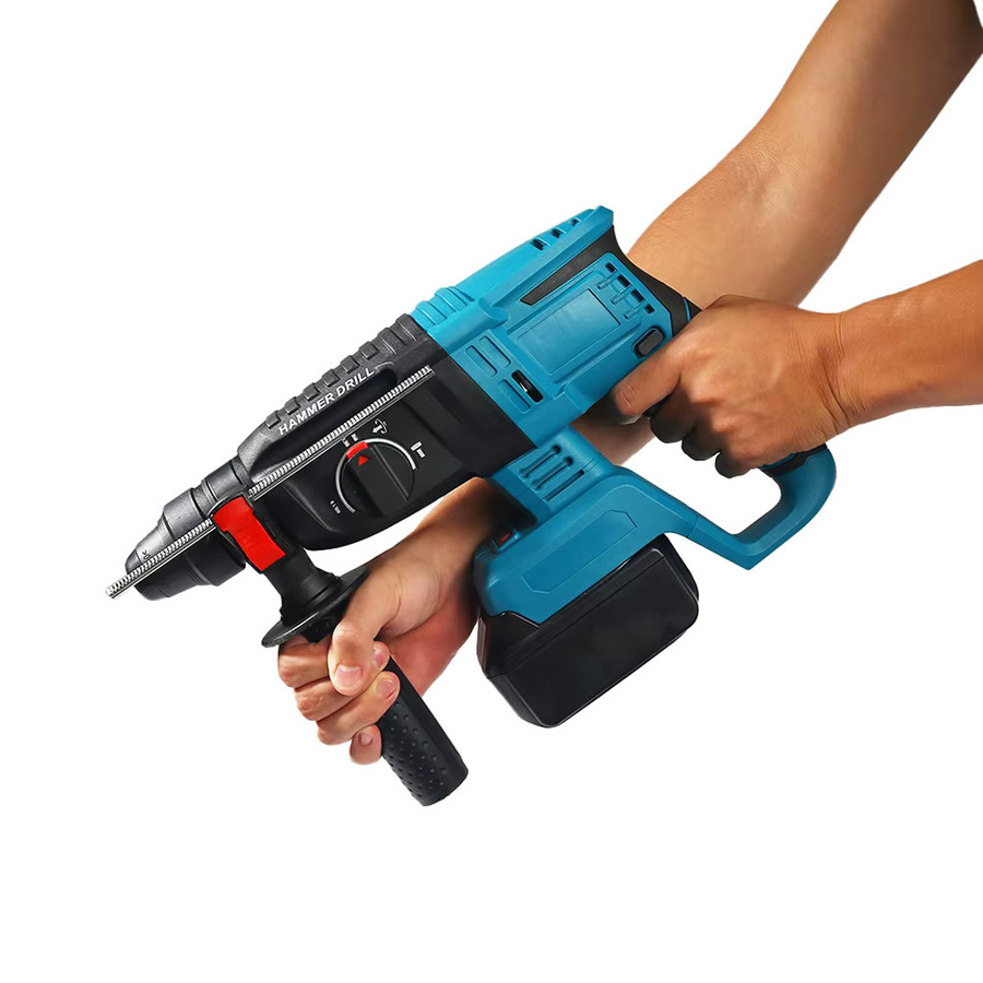 Makita 18V Akku Schlagbohrmaschine mit bürstenlosem Motor, Multifunktions Bohrhammer in Blau - Bild 6