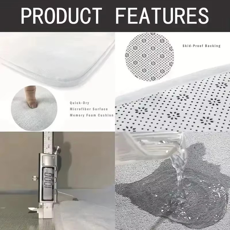 MADAFAKAS Rutschfeste Teppich-Muster-Matte für den Außenbereich, Waschbarer Druckteppich als Fußmatte oder Katzenteppich - Bild 3