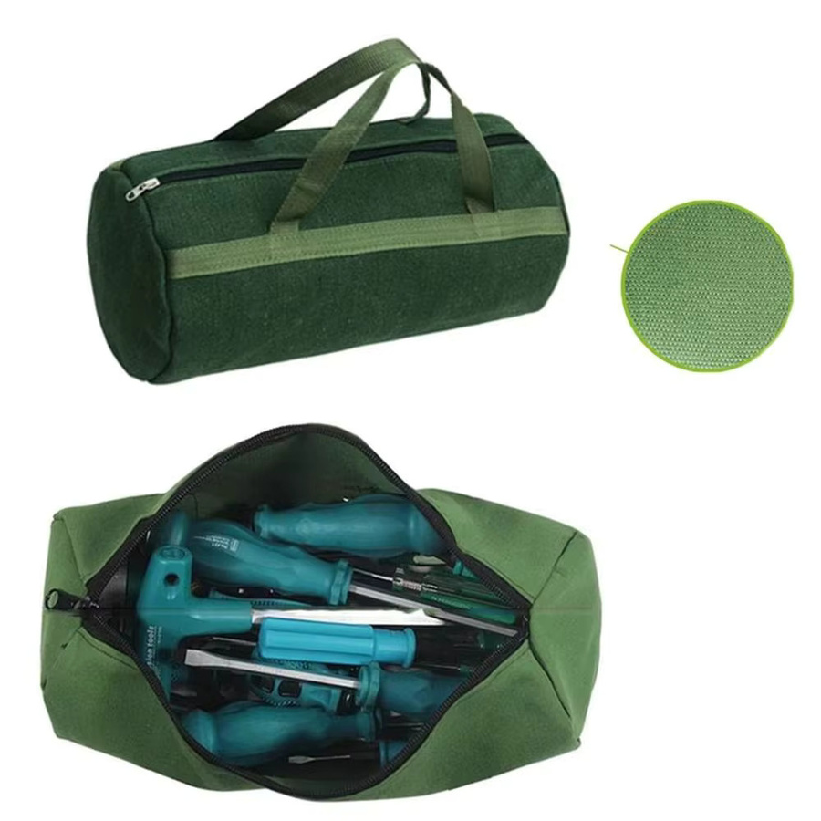 Robuste Canvas Werkzeugtasche in Grün für Hardware und Autoreparatur-Toolkits - Bild 3