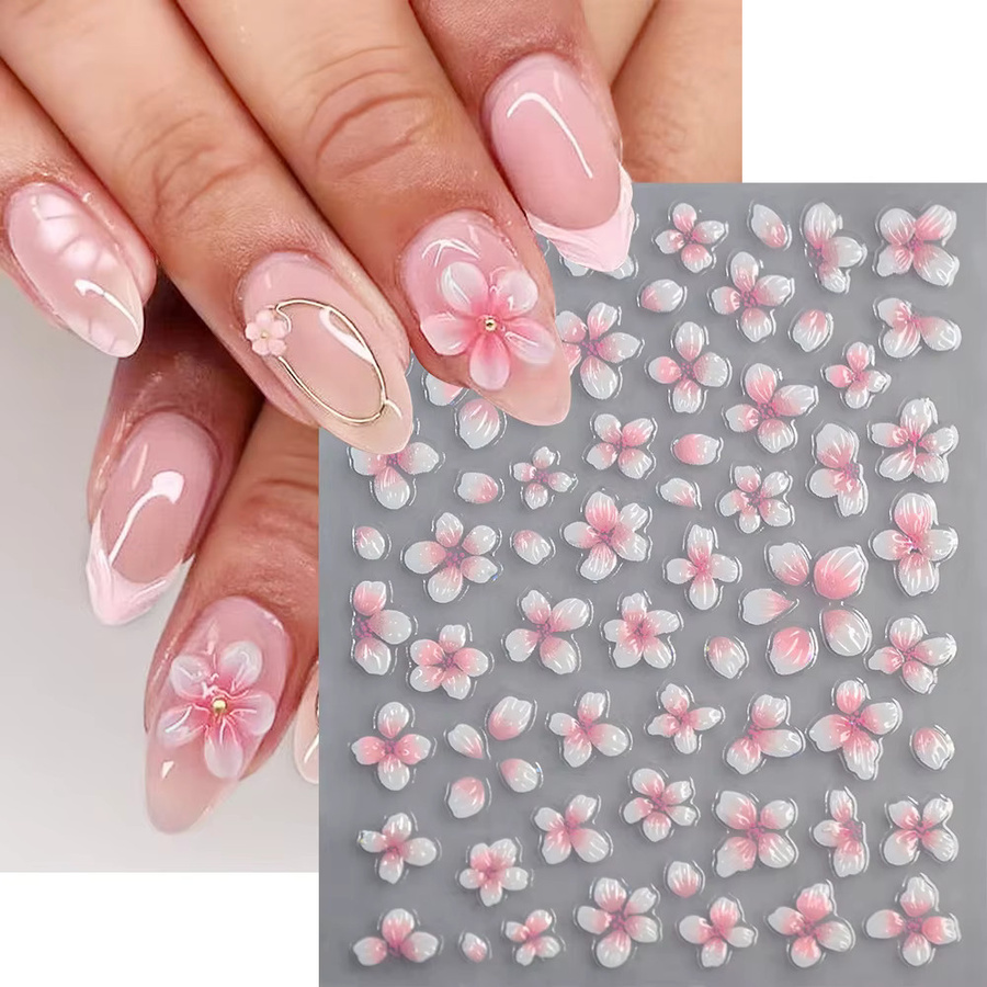 HotPress Nagelaufkleber, Kirschblüten, Rosa, Glänzend - Bild 2