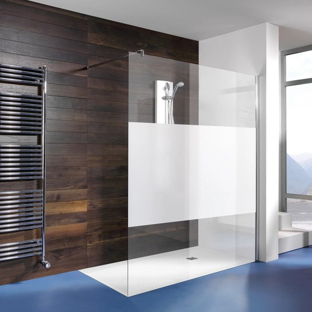 Breuer Walk-In Duschwand Entra Intima in Silber Matt und Transparent, Breite: 100 cm - Bild 1