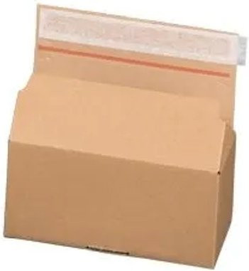 PROREGAL Automatikbodenkarton aus Wellpappe mit Selbstklebeverschluss und Aufreißfaden, Braun, B/T/H: 195 x 95 x 90 mm - Bild 1